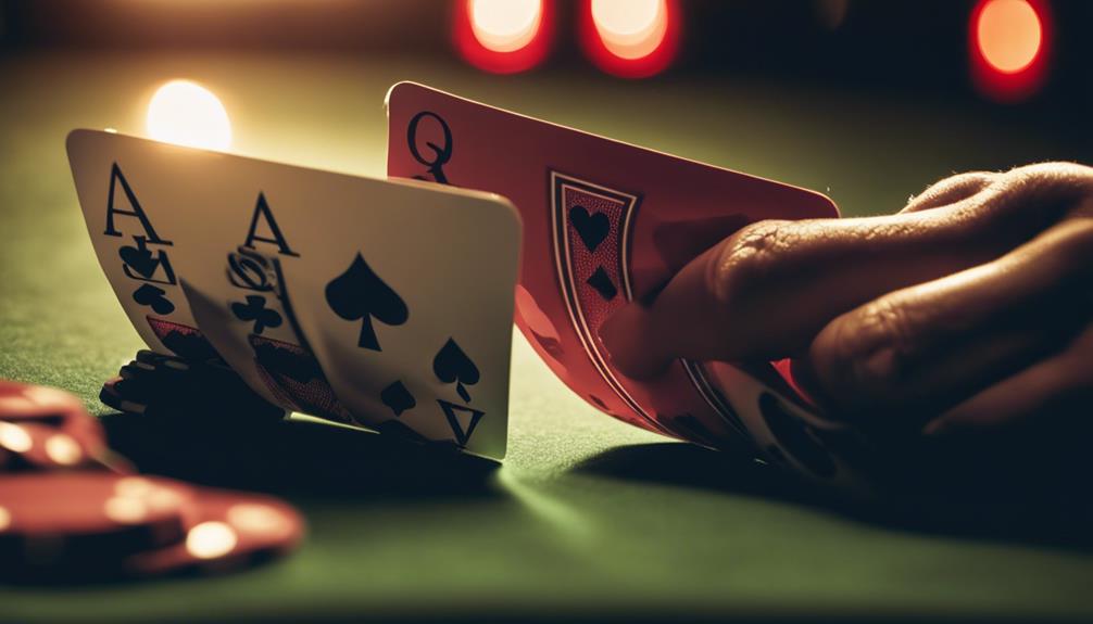 poker hand with five cards