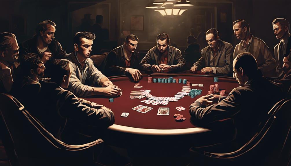 bluffing in poker game